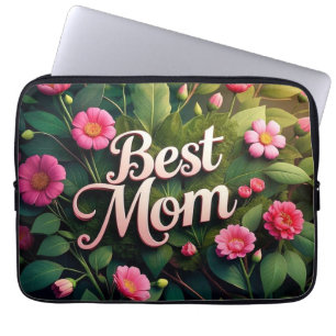 Capa Para Notebook Melhor Mãe Flor Floral Para Dia de as mães