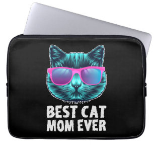 Capa Para Notebook Melhor Mãe Gato Alguma Vez Óculos Engraçados
