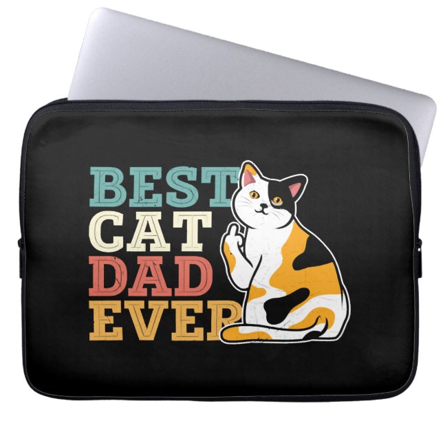 Capa Para Notebook Melhor Pai De Gato (Frente)