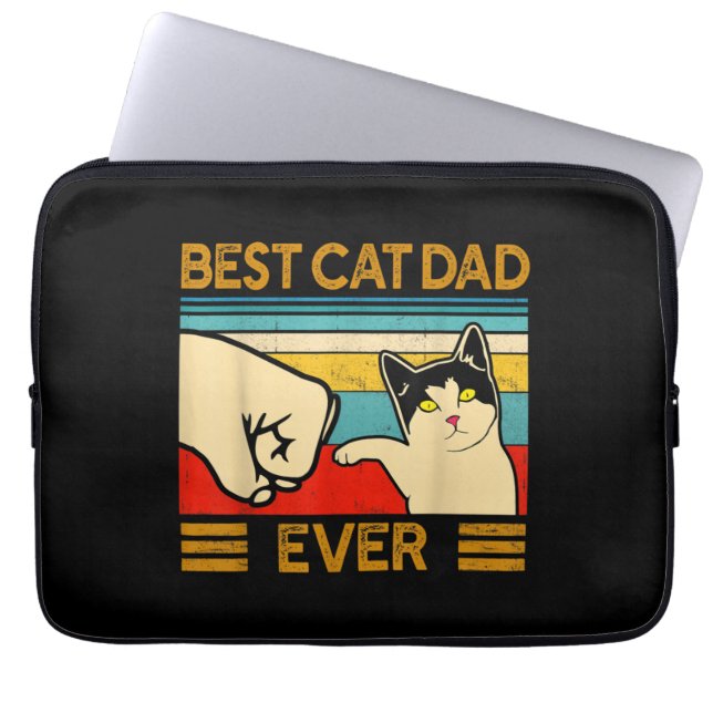 Capa Para Notebook Melhor Pai De Gato De Pai Engraçado (Frente)
