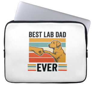 Capa Para Notebook Melhor Pai de Lab Ever Labrador Camiseta Vintage D