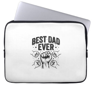 Capa Para Notebook Melhor Pai de Todos os Tempos Punho Cerrado Camisa