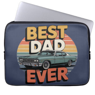 Capa Para Notebook Melhor Pai de Todos os Tempos Retro Vintage Carro
