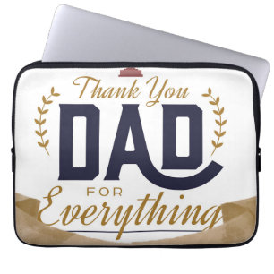 Capa Para Notebook Melhor Pai – Design de Agradecimento