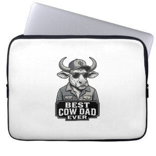 Capa Para Notebook Melhor Pai Vaca de Todos os Tempos Design de Gravu