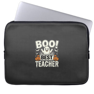 Capa Para Notebook Melhor Professor Dia das Bruxas Fantasma Design_1