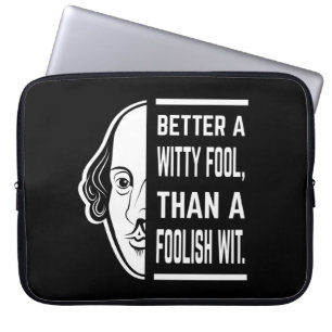 Capa Para Notebook Melhor uma citação de Shakespeare Tespian Testemun