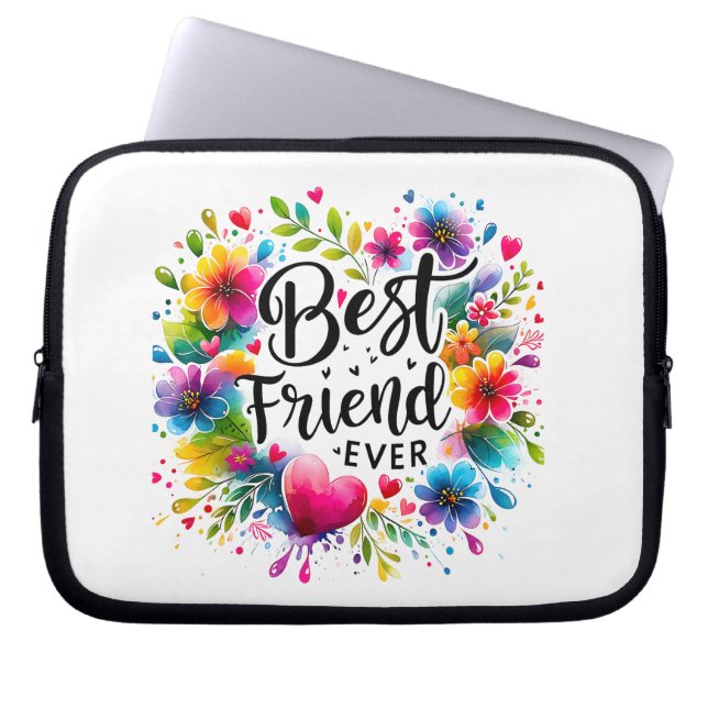 Capa Para Notebook Melhores Amigos de sempre - presentes bonitos e di (Frente)