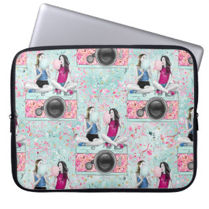 Capa Para Notebook Melhores Namoradas e Câmeras Rosa