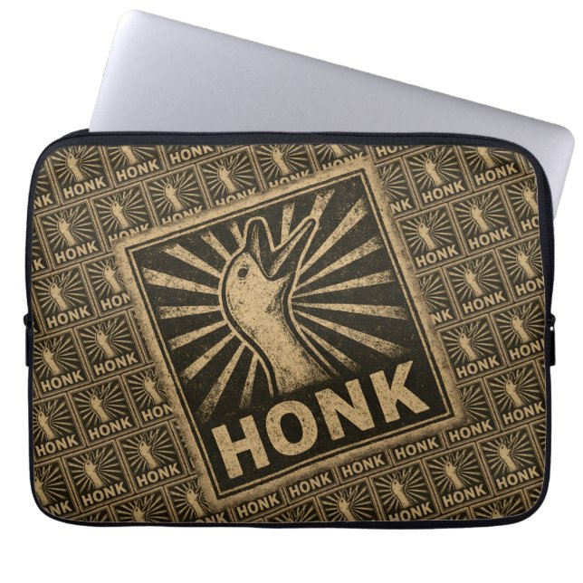 Capa Para Notebook Meme Galinha do Pato Engraçado Honk Goose (Frente)