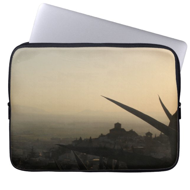 Capa Para Notebook Memória espanhola Neoprene Bolsa de laptop 13" (Frente)