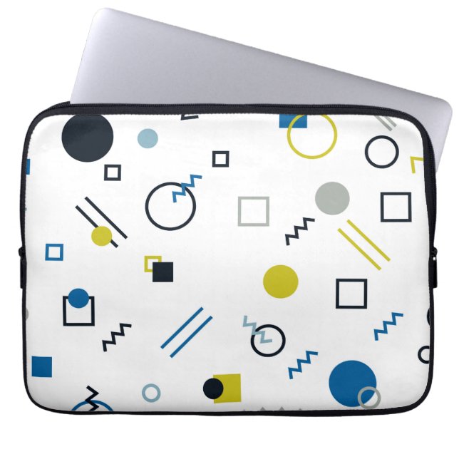 Capa Para Notebook Memphis, legal, moda, arte geométrica moderna (Frente)