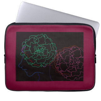 Capa Para Notebook Menina com Penteados Afro Puffs de Marigold Capinh
