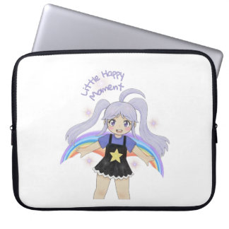 Capa Para Notebook Menina Feliz Ilustração Desenhada à Mão – Pequena