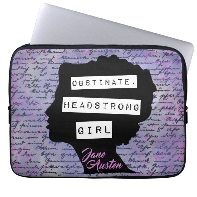 Capa Para Notebook Menina Obstinada e Teimosa Orgulho & Preconceito  (Frente)