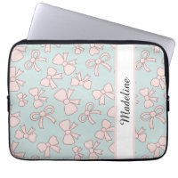 Menina Personalizada Laço Fofo Nome Azul Rosa