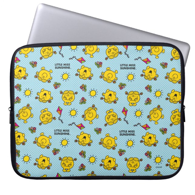 Capa Para Notebook Menina Sunshine | Padrão de Bolinhas lacrimogênea (Frente)