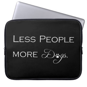 Capa Para Notebook Menos Pessoas Mais Bolsa de laptop de Cães