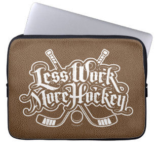 Capa Para Notebook Menos trabalho Mais hóquei