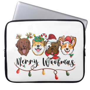 Capa Para Notebook Merry Woofmas Tipografia Capinha para Laptop