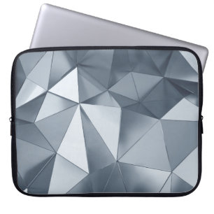 Capa Para Notebook Metais Geométricos: Padrão Tridimensional