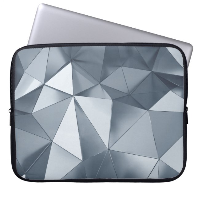 Capa Para Notebook Metais Geométricos: Padrão Tridimensional (Frente)