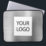 Capa Para Notebook Metálico moderno - Promocional de logotipo persona<br><div class="desc">Promocional de logotipo Elegante Elegante de aço inoxidável elegante de aço inoxidável metálico moderno prato prateado ou caixa de Promocional de Capa. Este caso pode ser personalizado para incluir o logotipo da sua empresa ou da sua empresa.</div>