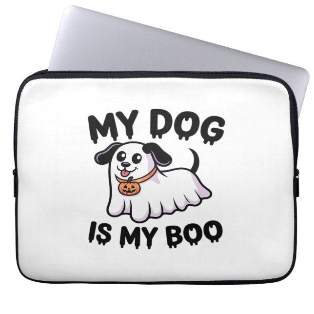 Capa Para Notebook Meu Cachorro É Minha Camisa De Boo - Engraçada Dog (Frente)