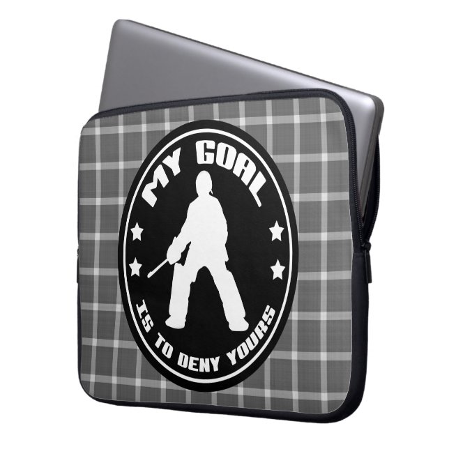 Capa Para Notebook Meu Cobrir de Laptop Goal Hockey (Frente Esquerda)