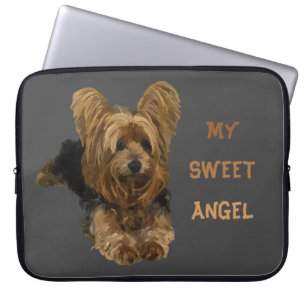 Capa Para Notebook Meu Doce Angel Yorkshire Terrier Caso de Laptop