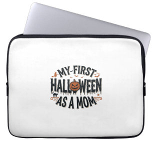 Capa Para Notebook Meu Primeiro Halloween como uma Mãe Vintage Desi d