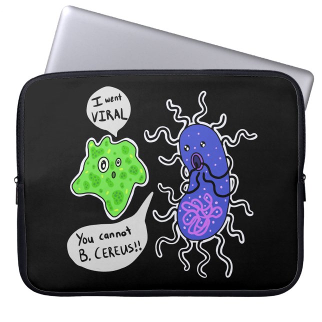 Capa Para Notebook Micróbios Virais (Frente)