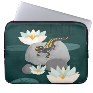 Capa Para Notebook Midnight Pond Fire Salamander