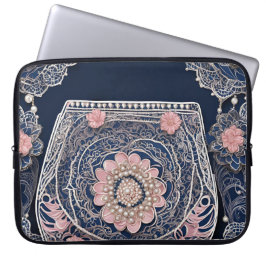Capa Para Notebook Minha Bolsa Azul arte de IA