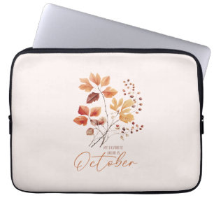 Capa Para Notebook Minha Cor Favorita É Outubro