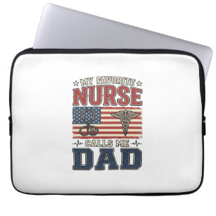 Capa Para Notebook Minha Enfermeira Favorita Me Chama De Pai Camisa V
