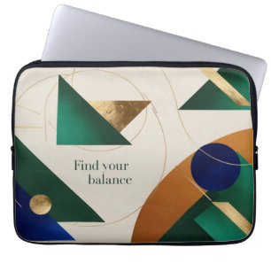 Capa Para Notebook minimalista de arte geométrica abstrato