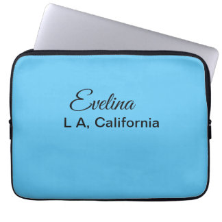 Capa Para Notebook Mínimo simples adicione seu nome custo local