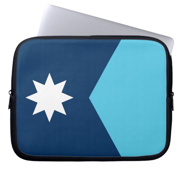 Capa Para Notebook Minnesota Flag Laptop Sleeve (Frente)