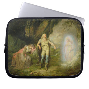 Capa Para Notebook Miranda, Prospero e Ariel, "da tempestade" perto