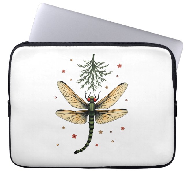 Capa Para Notebook Mistletoe Kiss Dragonfly (Frente)