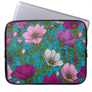 Capa Para Notebook Mistura Cosmos em azul
