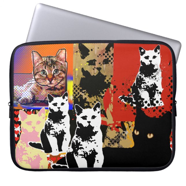 Capa Para Notebook mistura de gatos (Frente)