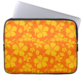 CAPA PARA NOTEBOOK MISTURA DE LARANJA HAWAIIANA HULA (HIBÍSCO)
