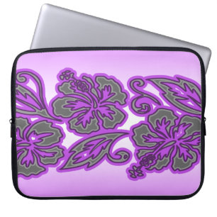 Capa Para Notebook Moana Hibiscus Havaiano Neoprene Wetcase