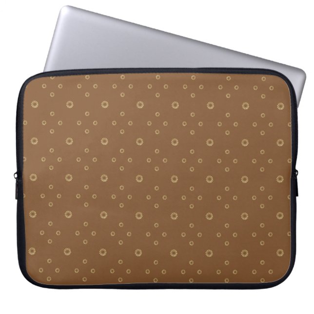 Capa Para Notebook Mocha | Golden Zinnia Sun (Frente)