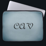 Capa Para Notebook Mochila com texto desenhado<br><div class="desc">Este belo laptop de cinza azul manterá seu laptop em estilo. Ele também pode ser personalizado para torná-lo seu próprio laptopcase exclusivo.</div>