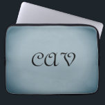 Capa Para Notebook Mochila com texto desenhado<br><div class="desc">Este belo laptop de cinza azul manterá seu laptop em estilo. Ele também pode ser personalizado para torná-lo seu próprio laptopcase exclusivo.</div>