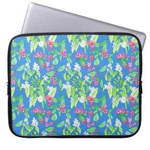 Capa Para Notebook Mock Orange Blossom e Weigelia Bolsa de laptop