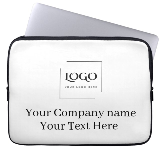 Capa Para Notebook Modelo de logotipo personalizado elegante (Frente)